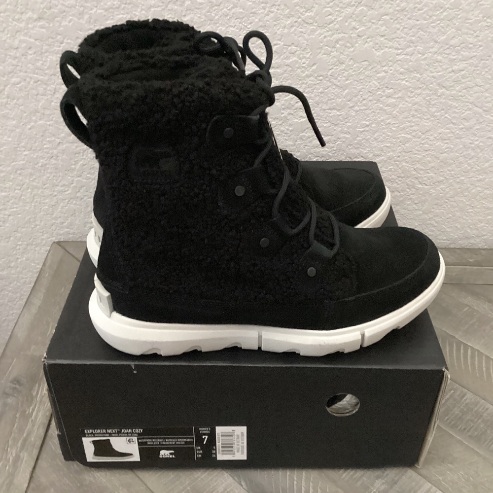 SOREL Explorer Next Joan Faux Shearling Bootie (Women) 7M